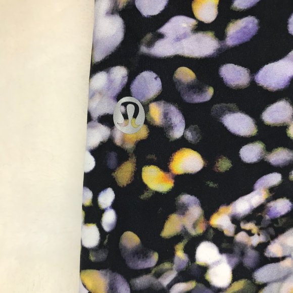 Lululemon leggings, navy/yellow/white, 4 - Picture 7 of 7